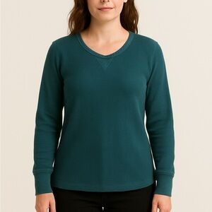 Architect Teal Thermal Top